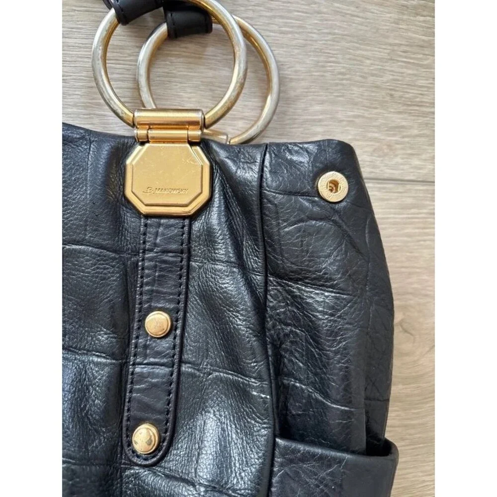 B Makowsky Croc Embossed Tote